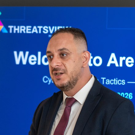 Ahmed Abdel Razek, Sales Manager at ThreatsView UAE and host of the session.